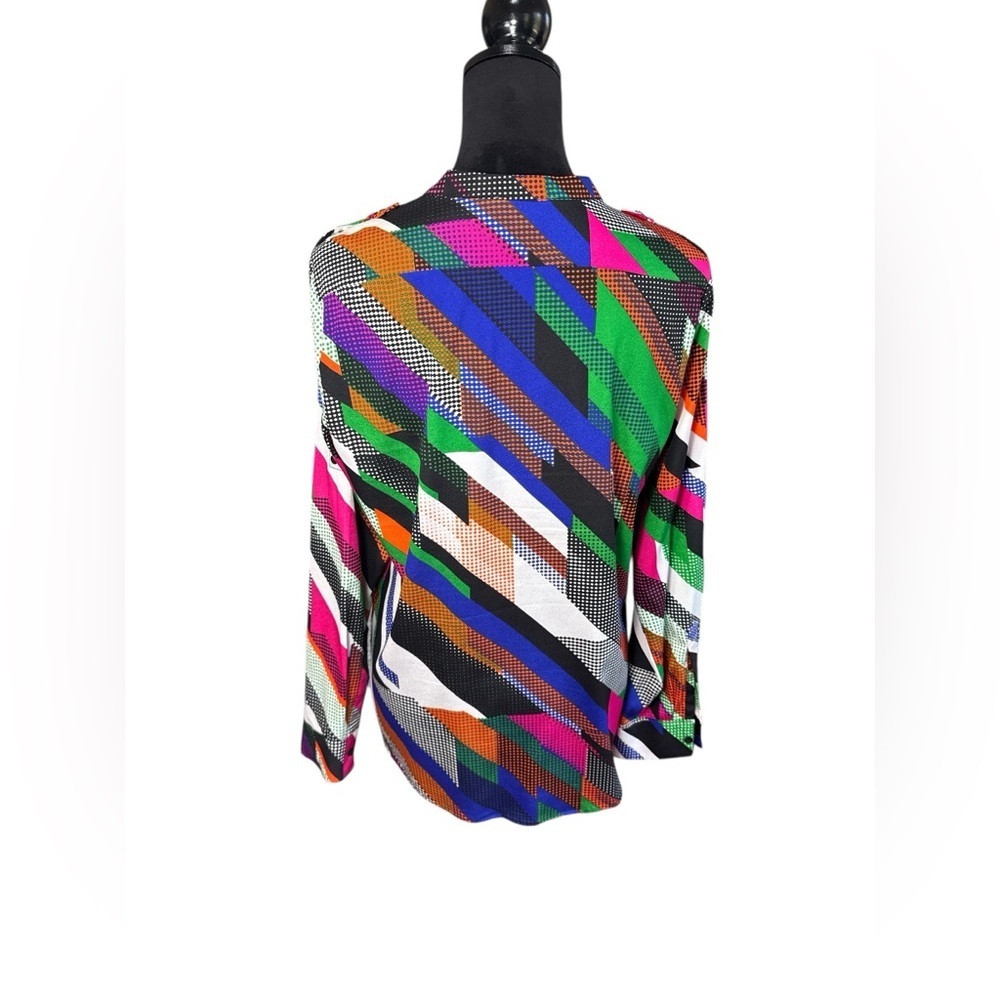 Calvin Klein Multicolor Geometric Button Front Bl… - image 4